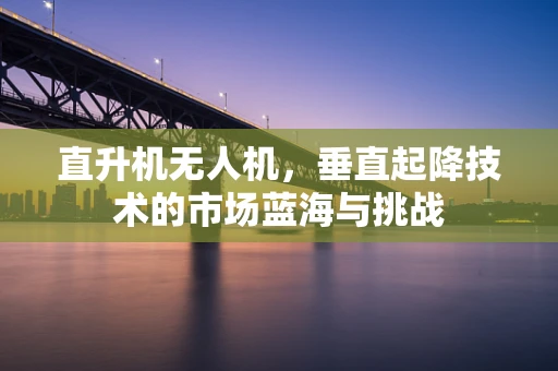 直升机无人机，垂直起降技术的市场蓝海与挑战