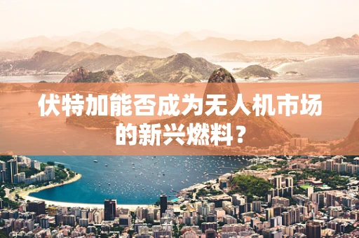 伏特加能否成为无人机市场的新兴燃料？