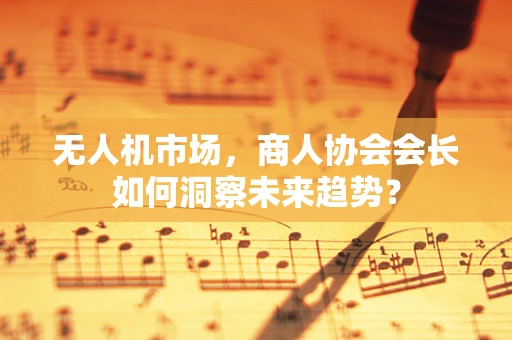 无人机市场，商人协会会长如何洞察未来趋势？