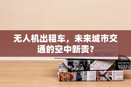 无人机出租车，未来城市交通的空中新贵？