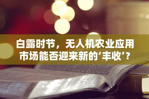 白露时节，无人机农业应用市场能否迎来新的‘丰收’？