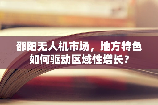 邵阳无人机市场，地方特色如何驱动区域性增长？