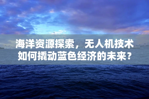 海洋资源探索，无人机技术如何撬动蓝色经济的未来？