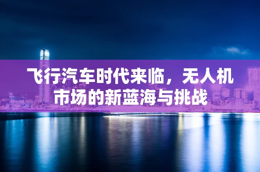飞行汽车时代来临，无人机市场的新蓝海与挑战
