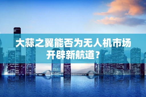 大蒜之翼能否为无人机市场开辟新航道？