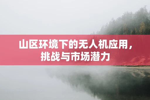 山区环境下的无人机应用，挑战与市场潜力