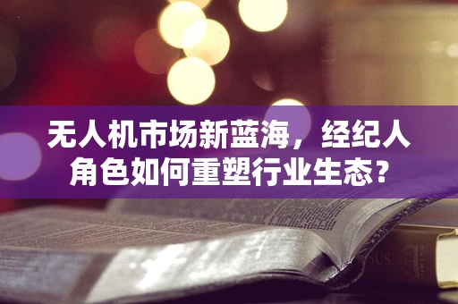 无人机市场新蓝海，经纪人角色如何重塑行业生态？