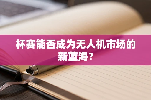 杯赛能否成为无人机市场的新蓝海？