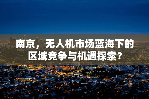 南京，无人机市场蓝海下的区域竞争与机遇探索？