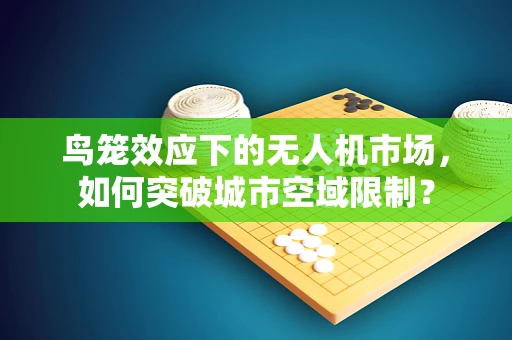 鸟笼效应下的无人机市场，如何突破城市空域限制？