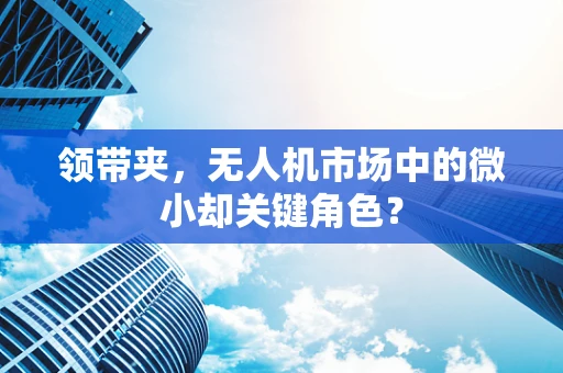 领带夹，无人机市场中的微小却关键角色？
