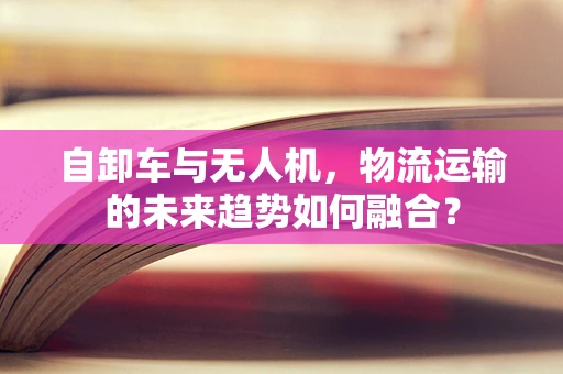 自卸车与无人机，物流运输的未来趋势如何融合？