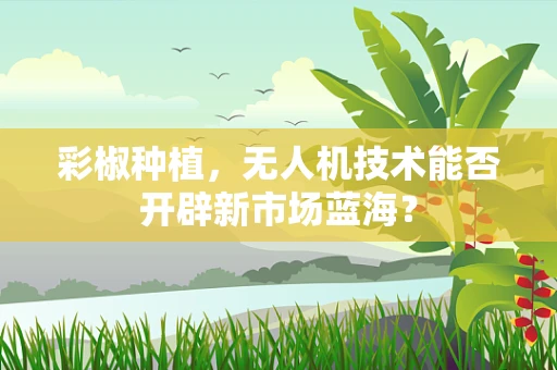 彩椒种植，无人机技术能否开辟新市场蓝海？