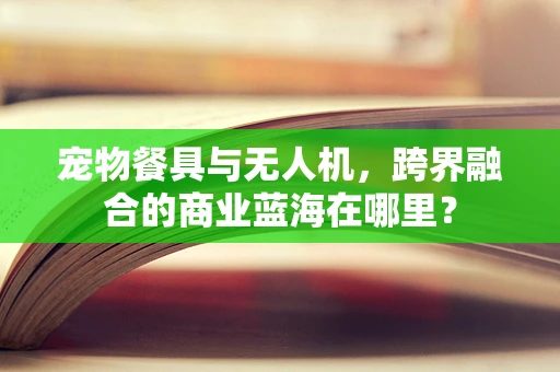 宠物餐具与无人机，跨界融合的商业蓝海在哪里？