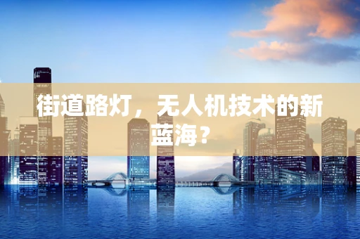街道路灯，无人机技术的新蓝海？