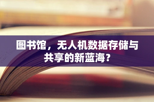 图书馆，无人机数据存储与共享的新蓝海？