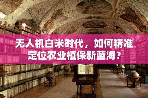 无人机白米时代，如何精准定位农业植保新蓝海？