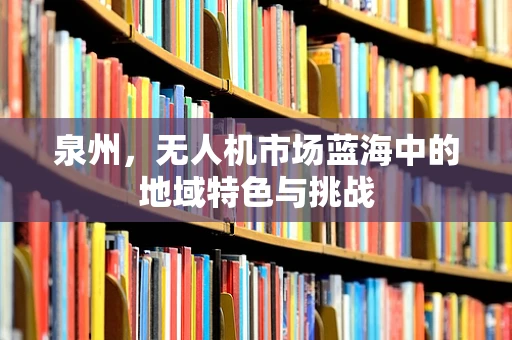 泉州，无人机市场蓝海中的地域特色与挑战