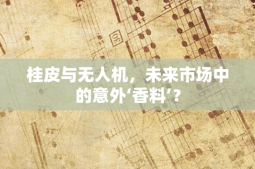 桂皮与无人机，未来市场中的意外‘香料’？
