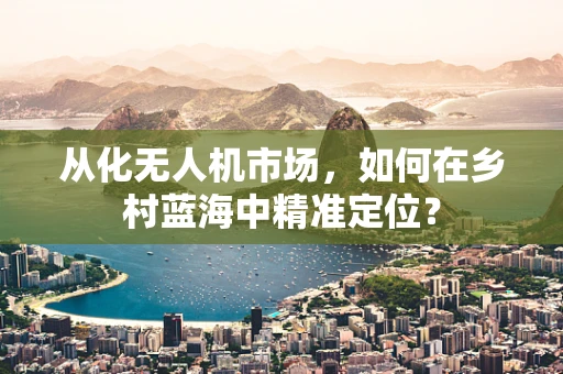 从化无人机市场，如何在乡村蓝海中精准定位？