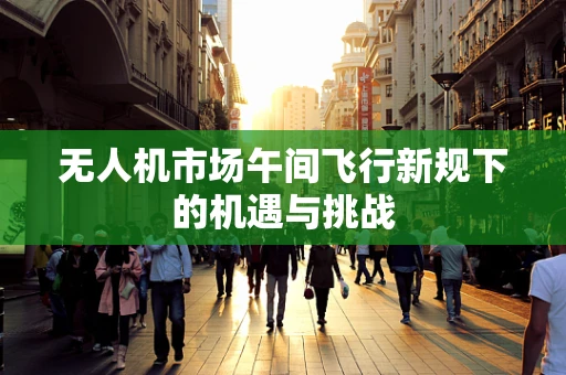 无人机市场午间飞行新规下的机遇与挑战