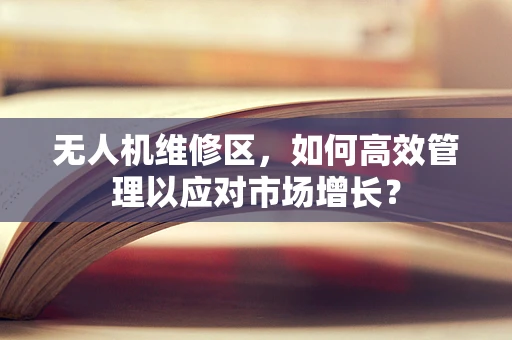 无人机维修区，如何高效管理以应对市场增长？