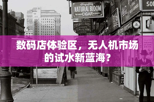 数码店体验区，无人机市场的试水新蓝海？