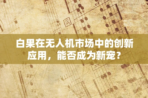 白果在无人机市场中的创新应用，能否成为新宠？