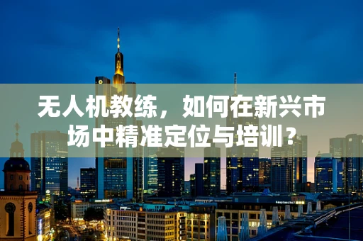 无人机教练，如何在新兴市场中精准定位与培训？