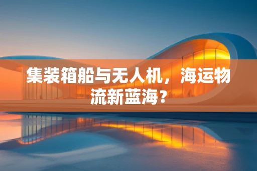 集装箱船与无人机，海运物流新蓝海？