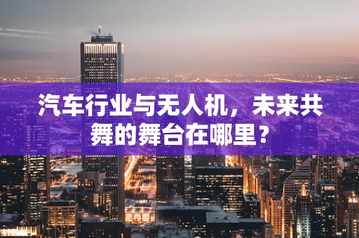 汽车行业与无人机，未来共舞的舞台在哪里？