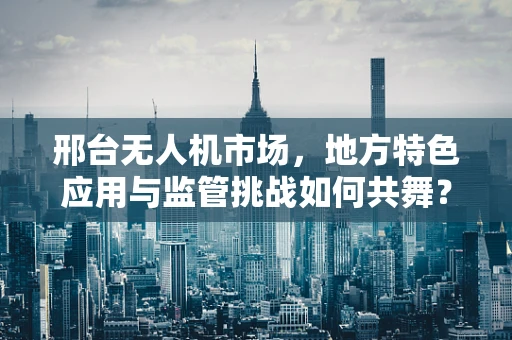 邢台无人机市场，地方特色应用与监管挑战如何共舞？