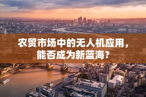 农贸市场中的无人机应用，能否成为新蓝海？
