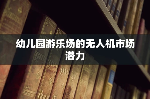 幼儿园游乐场的无人机市场潜力