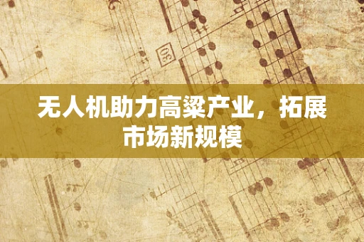 无人机助力高粱产业，拓展市场新规模
