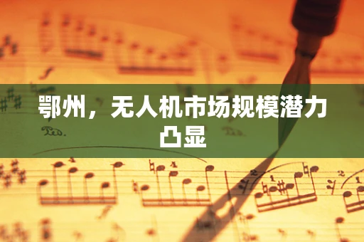 鄂州，无人机市场规模潜力凸显