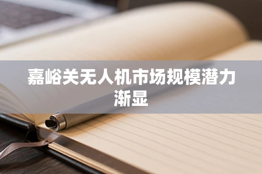 嘉峪关无人机市场规模潜力渐显