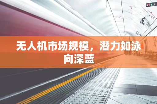 无人机市场规模，潜力如泳向深蓝