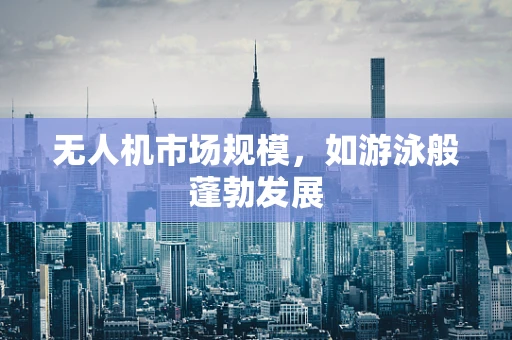 无人机市场规模，如游泳般蓬勃发展