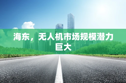 海东，无人机市场规模潜力巨大