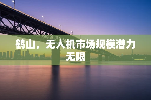 鹤山，无人机市场规模潜力无限