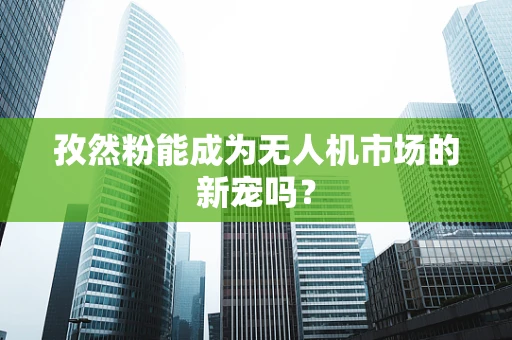 孜然粉能成为无人机市场的新宠吗？