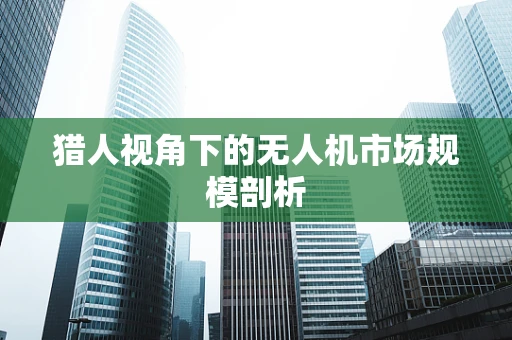 猎人视角下的无人机市场规模剖析