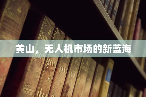 黄山，无人机市场的新蓝海
