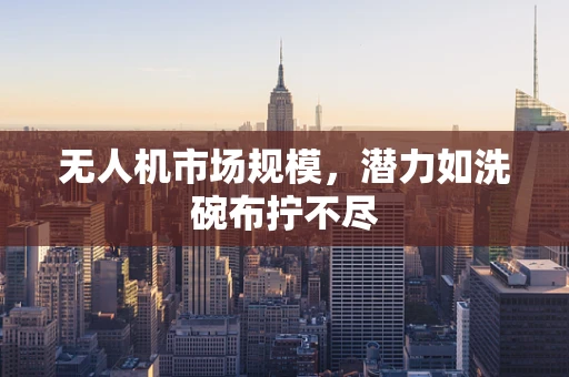 无人机市场规模，潜力如洗碗布拧不尽