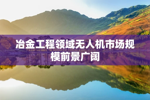 冶金工程领域无人机市场规模前景广阔