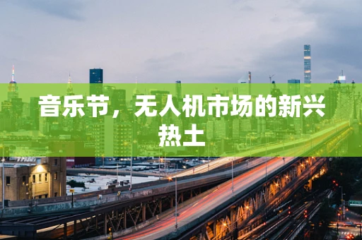 音乐节，无人机市场的新兴热土