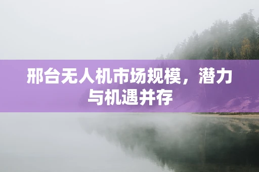 邢台无人机市场规模，潜力与机遇并存