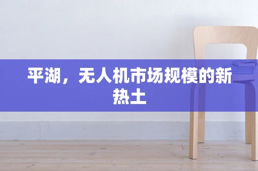 平湖，无人机市场规模的新热土
