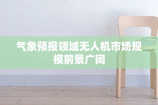 气象预报领域无人机市场规模前景广阔